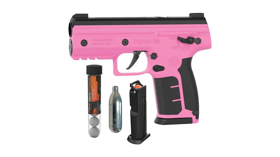Byrna Technologies Byrna SD Basic Kenetic Kit, 1 Mag/1 CO2/5 Projectiles, Pink, 810042111851