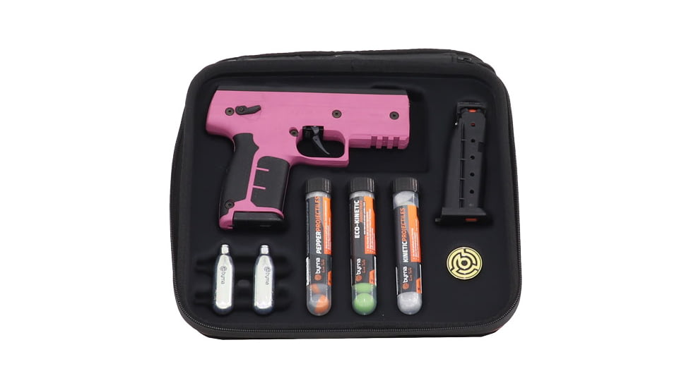 Byrna Technologies SD Kinetic Kit w/2 Mags &amp; Projectiles, Pink, 810042111646