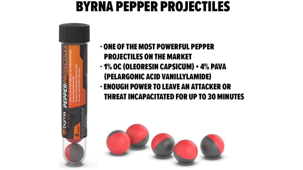 Byrna Technologies JB68316 Pepper Projectiles 5ct