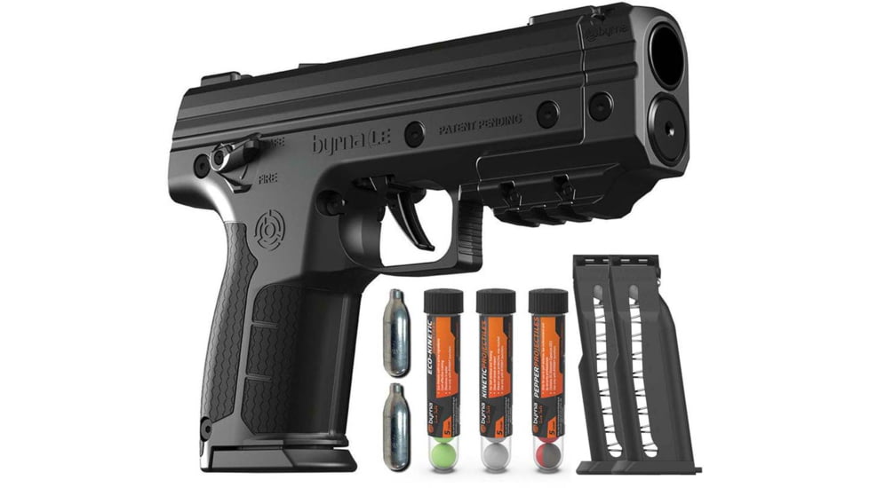 Byrna Technologies LK68300-1-BLK-PEPPER Byrna Le Pepper Kit CO2 .68 7rd Black Ru
