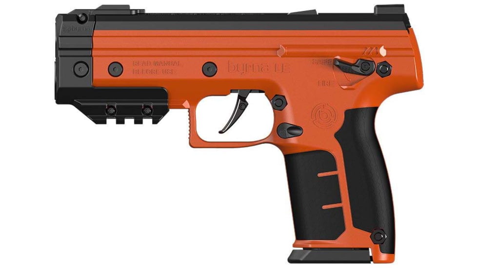 Byrna Technologies LK68300-1-ORN-PEPPER Byrna Le Pepper Kit CO2 .68 7rd Black Ru