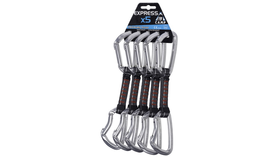 C.A.M.P. Orbit Express KS Quickdraw - 5 Pack - 11cm - Polished-Clearance