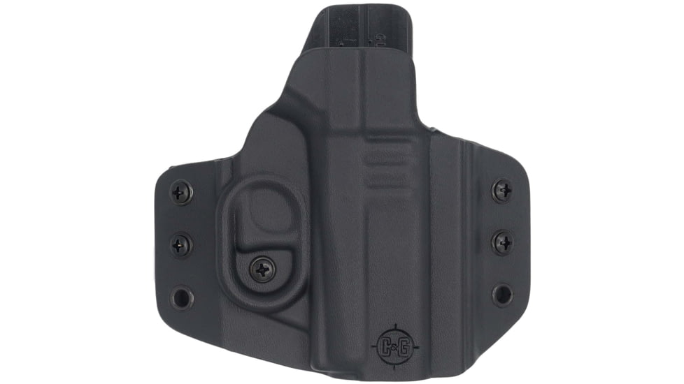 C&amp;G Holsters Covert OWB Belt Holster, Shadow Systems CR920, Left Hand, Black, 3269-100