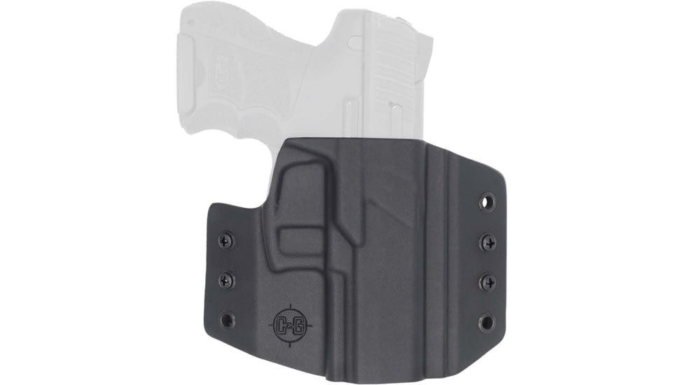 C&amp;G Holsters Covert OWB Belt Holster, H&amp;K P30sk, Left Hand, Black, 1475-100