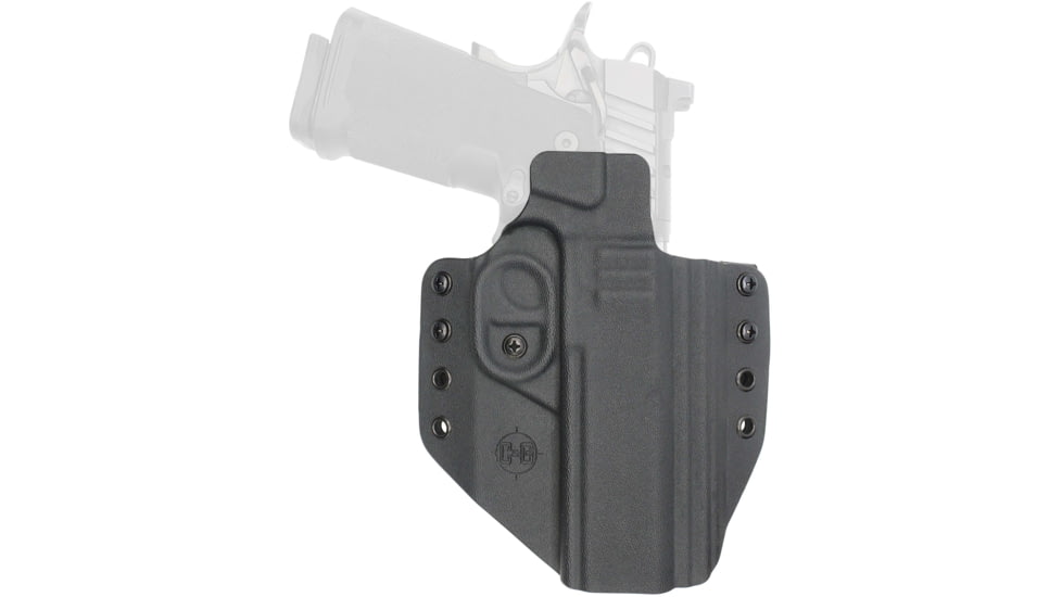 C&amp;G Holsters Covert OWB Belt Holster, Springfield 1911 DS Prodigy 4.25in, Left Hand, Black, 1065-100