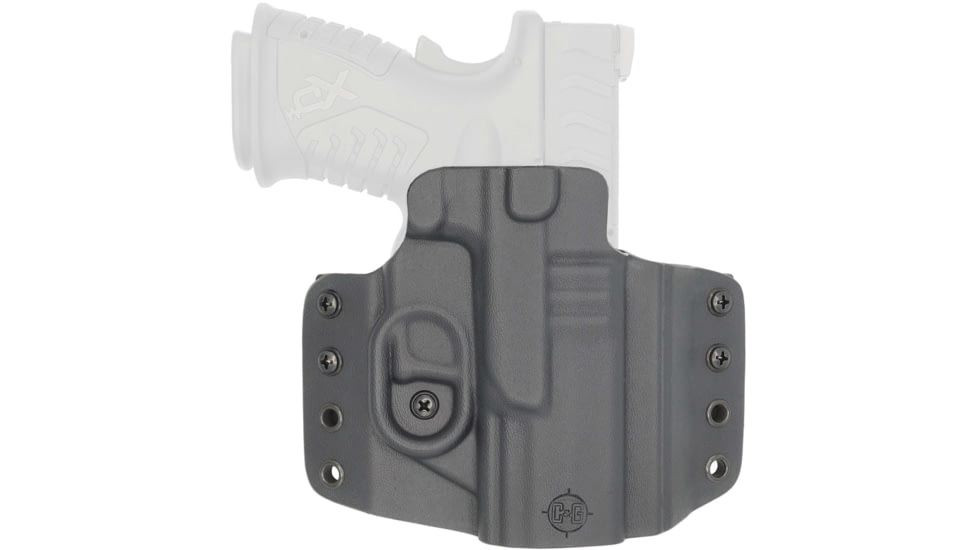C&amp;G Holsters Covert OWB Belt Holster, Springfield XD/XD-M Elite 3.8, Right Hand, Black, 1022-100