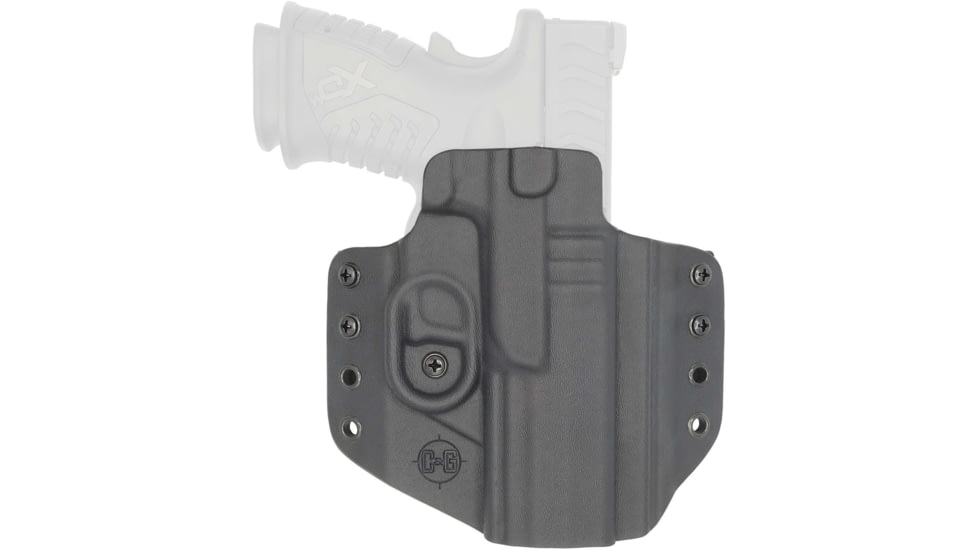 C&amp;G Holsters Covert OWB Belt Holster, Springfield XD/XD-M Elite 5.25, Left Hand, Black, 1011-100