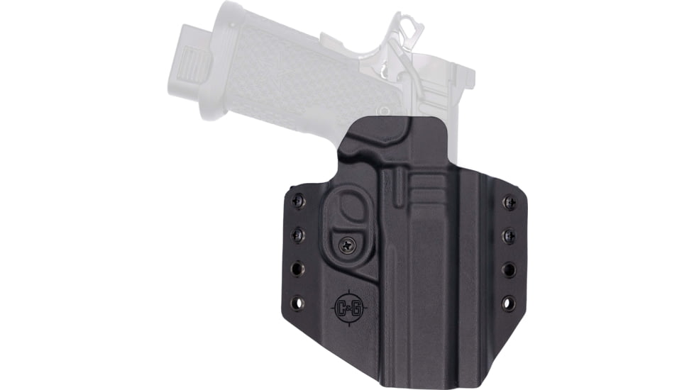 C&amp;G Holsters Covert OWB Belt Holster, Staccato P, Right Hand, Black, 2956-100