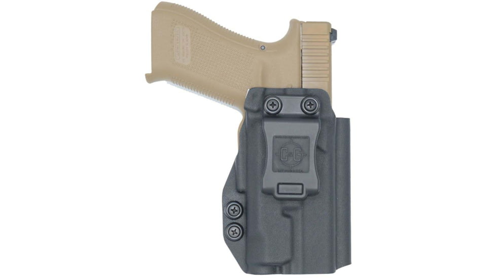 C&amp;G Holsters IWB Tactical Glock 19 APLc RH S, Inside-the-Waistband IWB, Glock 19 APLc, Right, Black, 345-100