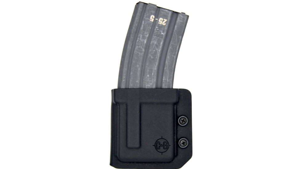C&amp;G Holsters OWB Competition AR-15 Mag S, Outside-the-Waistband OWB, AR-15 Rifle Mag, Both, Black, 4118-100