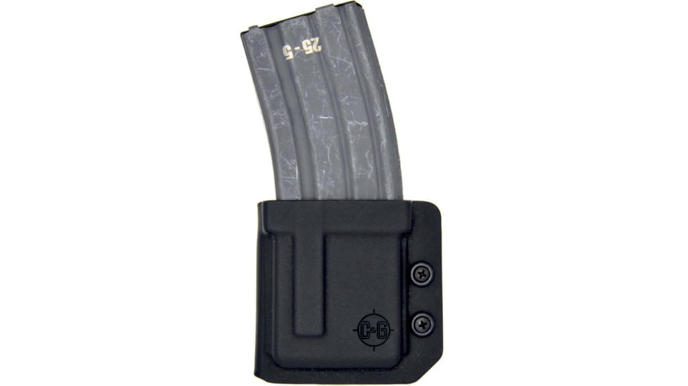 C&amp;G Holsters OWB Competition AR-15 Mag S, Outside-the-Waistband OWB, AR-15 Rifle Mag, Both, Black, 4118-100