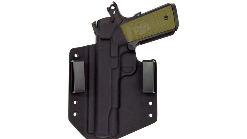 C&amp;G Holsters OWB Covert Colt 1911 Officer 3in RH S, Outside-the-Waistband OWB, Colt 1911 Officer 3in, Right, Black, 024-100