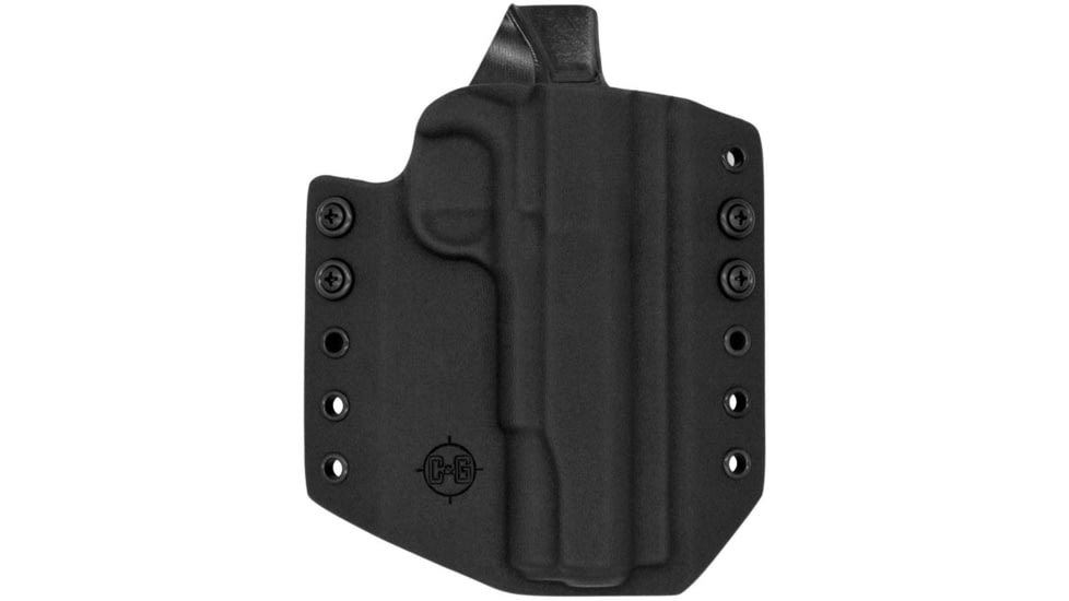 C&amp;G Holsters OWB Covert Colt 1911 Officer 3in RH S, Outside-the-Waistband OWB, Colt 1911 Officer 3in, Right, Black, 024-100