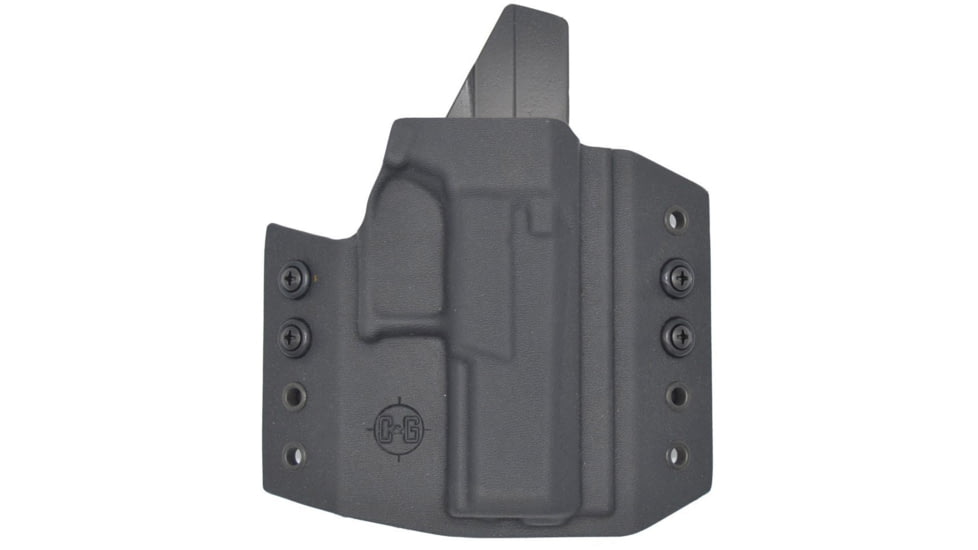 C&amp;G Holsters OWB Covert CZ P10c RH S, Outside-the-Waistband OWB, CZ P10c, Right, Black, 138-100