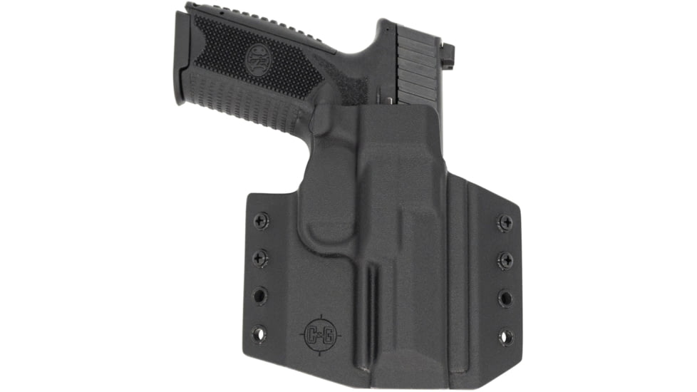 C&amp;G Holsters OWB Covert FNH FN 509/509T, Outside-the-Waistband OWB, Right, Black, 632-100