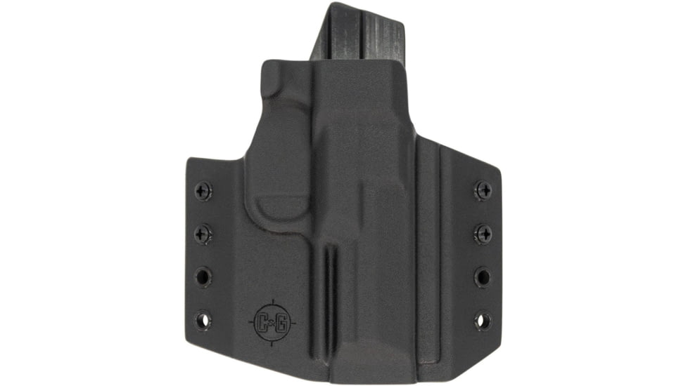 C&amp;G Holsters OWB Covert FNH FN 509/509T, Outside-the-Waistband OWB, Right, Black, 632-100