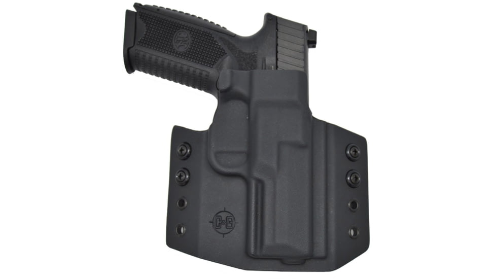 C&amp;G Holsters OWB Covert FNH FN5.7 Five-SeveN RH S, Outside-the-Waistband OWB, FNH 5.7 Five-SeveN, Right, Black, 055-100