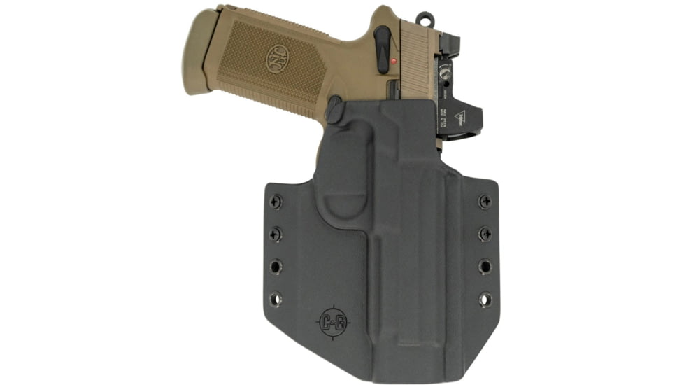 C&amp;G Holsters OWB Covert FNH FNX45T RH S, Outside-the-Waistband OWB, FNH FNX45T, Right, Black, 166-100