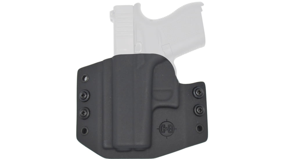 C&amp;G Holsters OWB Covert Glock 43 LH S, Outside-the-Waistband OWB, Glcok 43, Left, Black, 154-100