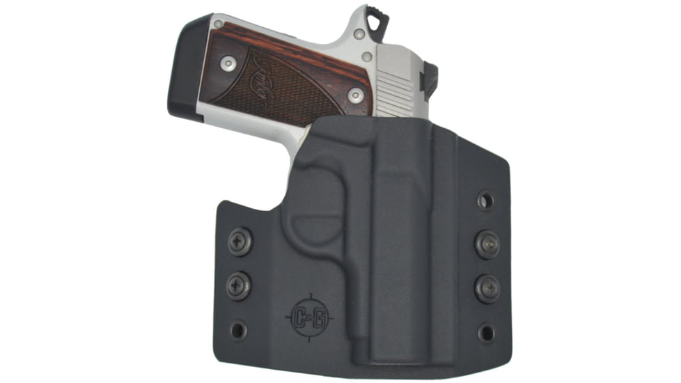 C&amp;G Holsters OWB Covert Kimber Micro 9 RH S, Outside-the-Waistband OWB, Kimber Micro 9, Right, Black, 306-100