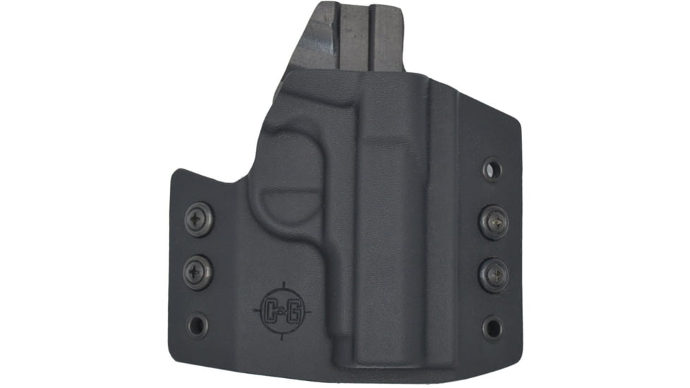 C&amp;G Holsters OWB Covert Kimber Micro 9 RH S, Outside-the-Waistband OWB, Kimber Micro 9, Right, Black, 306-100