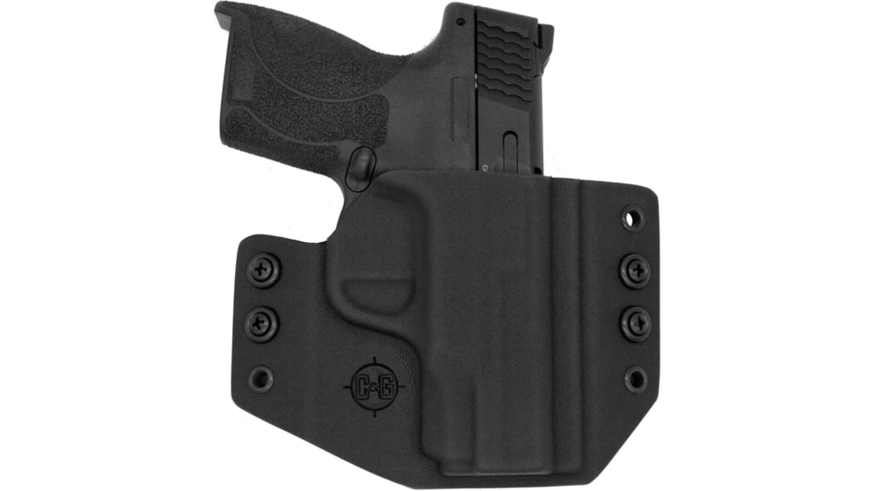 C&amp;G Holsters OWB Covert S&amp;W M&amp;P Shield 45 LH S, Outside-the-Waistband OWB, S&amp;W M&amp;P Shield 45, Left, Black, 183-100