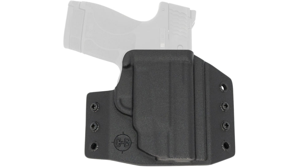 C&amp;G Holsters OWB Covert S&amp;W M&amp;P Shield 9/40 CT/Laser RH S, Outside-the-Waistband OWB, S&amp;W M&amp;P Shield 9/40 CT/Laser, Right, Black, 071-100