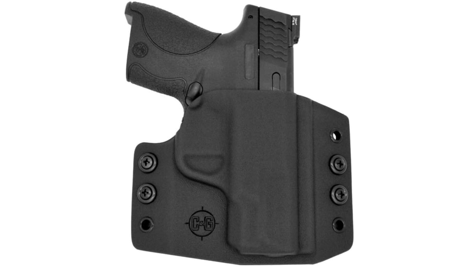 C&amp;G Holsters OWB Covert S&amp;W M&amp;P Shield 9/40 RH S, Outside-the-Waistband OWB, S&amp;W M&amp;P Shield 9/40, Right, Black, 067-100