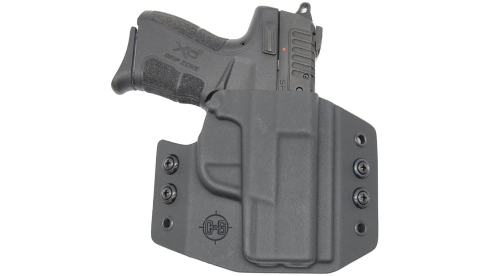 C&amp;G Holsters OWB Covert Springfield XD MOD2 9/40 4.25in RH S, Outside-the-Waistband OWB, Right, Black, 161-100