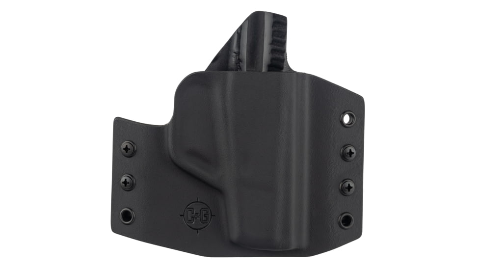 C&amp;G Holsters OWB Covert Taurus 709 Slim RH S, Outside-the-Waistband OWB, Taurus 709 Slim , Right, Black, 099-100
