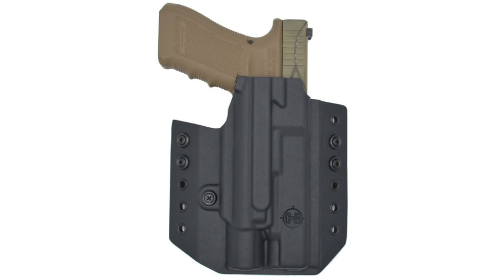 C&amp;G Holsters OWB Tactical Glock 19/17/34 X300UA/B RH S, Outside-the-Waistband OWB, Glock 17/22/34 Surefire X300, Right, Black, 252-100