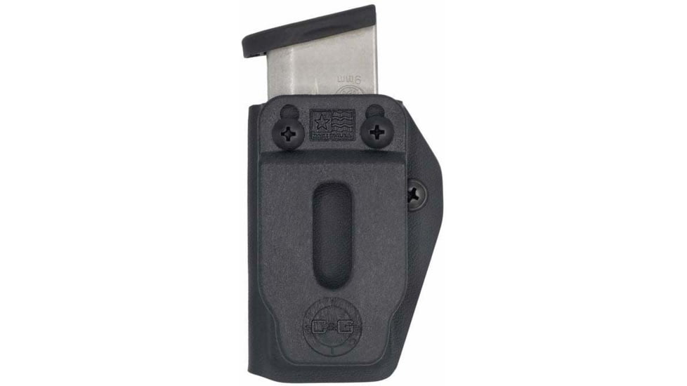 C&amp;G Holsters Single Stack M&amp;P Shield 9/40 Universal Mag S, IWB/OWB Waistband, M&amp;P Shield 9/40 Magazine Holder, Both, Black, 4022-100