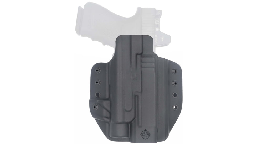 C&amp;G Holsters Tactical OWB Belt Holster, Glock 17 CT207, Right Hand, Black, 5028-100