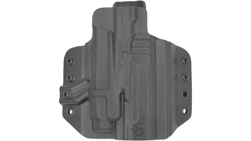 C&amp;G Holsters Tactical OWB Belt Holster, Walther PDP 4.5 TLR7, Left Hand, Black, 5375-100