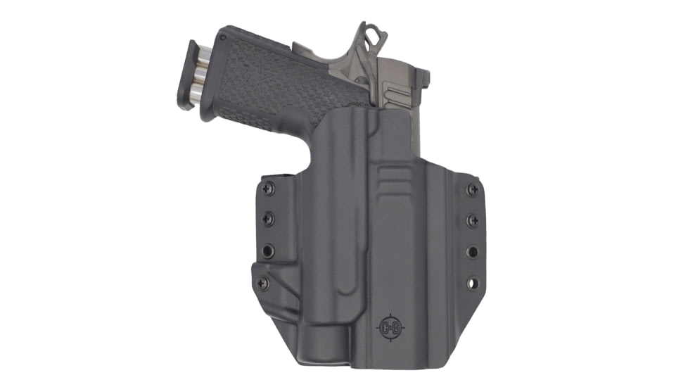 C&amp;G Holsters Tactical OWB Belt Holster, 1911 4.25/3.5 TLR1/HL, Left Hand, Black, 5087-100
