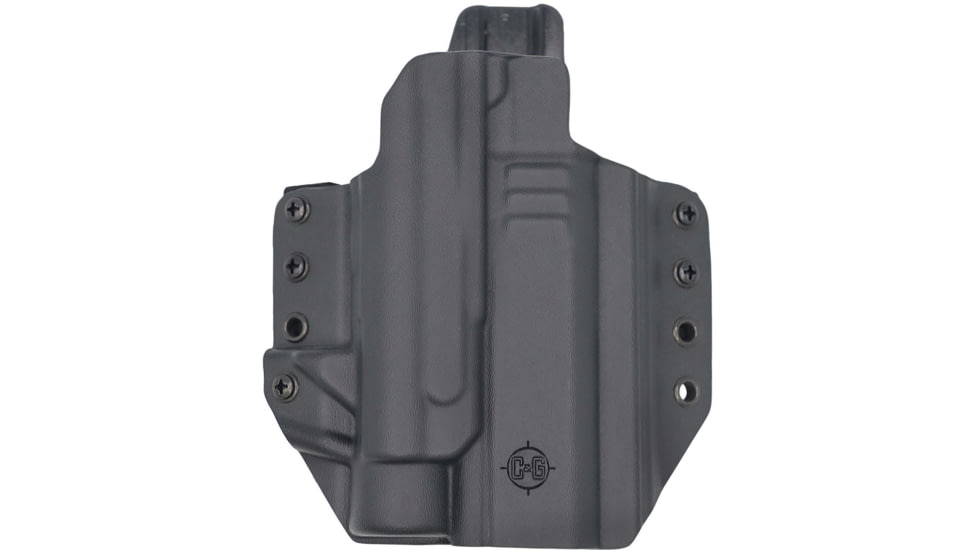 C&amp;G Holsters Tactical OWB Belt Holster, 1911 4.25/3.5 TLR1/HL, Left Hand, Black, 5087-100