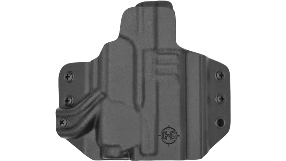 C&amp;G Holsters Tactical OWB Holster, Glock 43/48 w/ Surefire XSC, Right Hand, Matte, Black, 819828029519