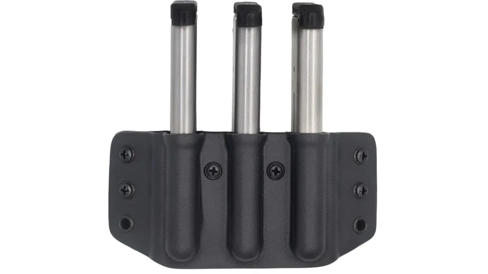 C&amp;G Holsters Triple Slim Magazine OWB Holster, 1911, Ambidextrous, Black, 4077-100