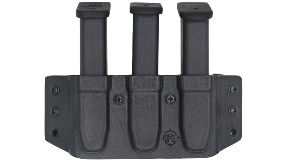 C&amp;G Holsters Triple Slim Magazine OWB Holster, 2011, Ambidextrous, Black, 4081-100