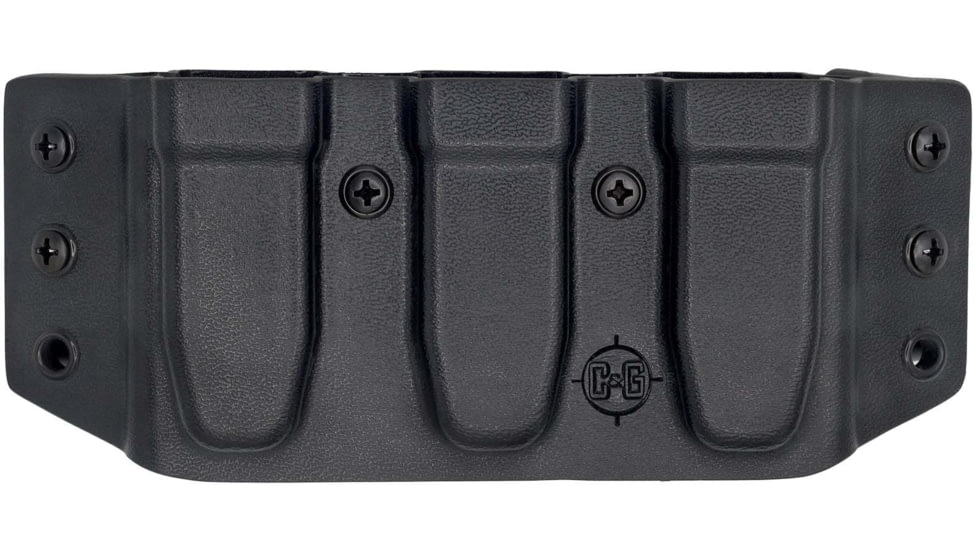 C&amp;G Holsters Triple Slim Magazine OWB Holster, 2011, Ambidextrous, Black, 4081-100
