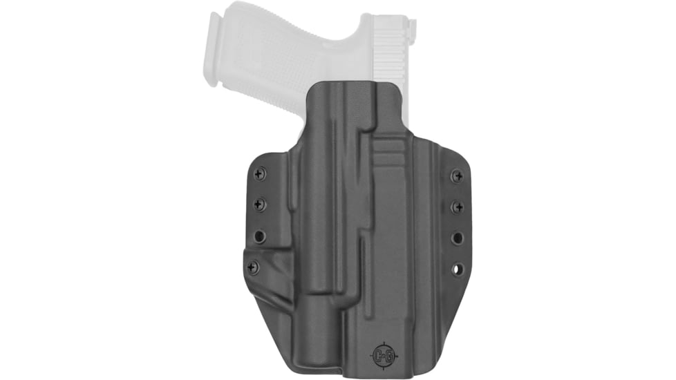C&amp;G Holsters Tactical OWB Belt Holster, Glock 34/17/19 XH50, Left Hand, Black, 5013-100