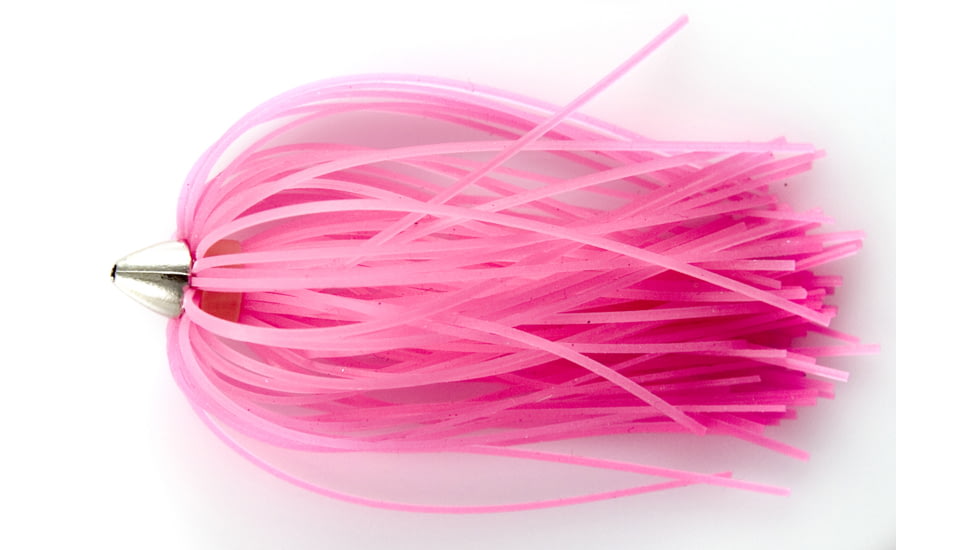 C&amp;H Lures King Buster Lure, 1/8 oz Head, Pink/Glow Skirt, 2.5 in, 3 Piece, CH-KB43