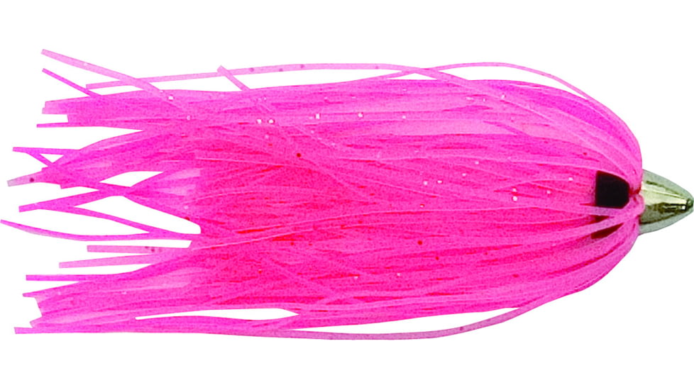 C&amp;H Lures King Buster Lure, 1/8 oz Head, Pink/Pink Silver Fleck Skirt, 2.5 in, 3 Piece, CH-KB22