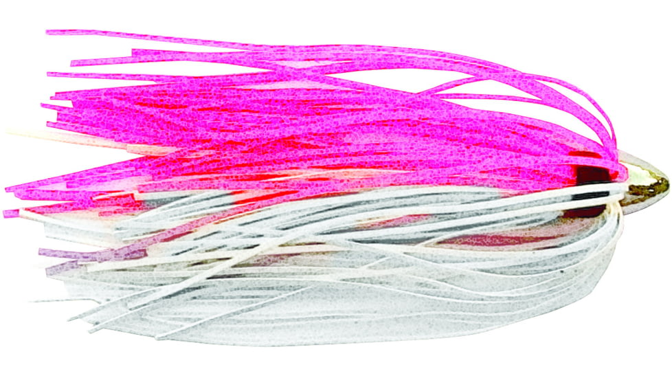 C&amp;H Lures King Buster Lure, 1/8 oz Head, Pink/White Skirt, 2.5 in, 3 Piece, CH-KB13