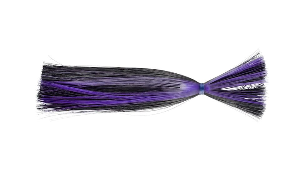 C&amp;H Lures Sea Witch Trolling Lure, 1.5 oz Head, Black/Purple Skirt, CH-NSW18-1.5