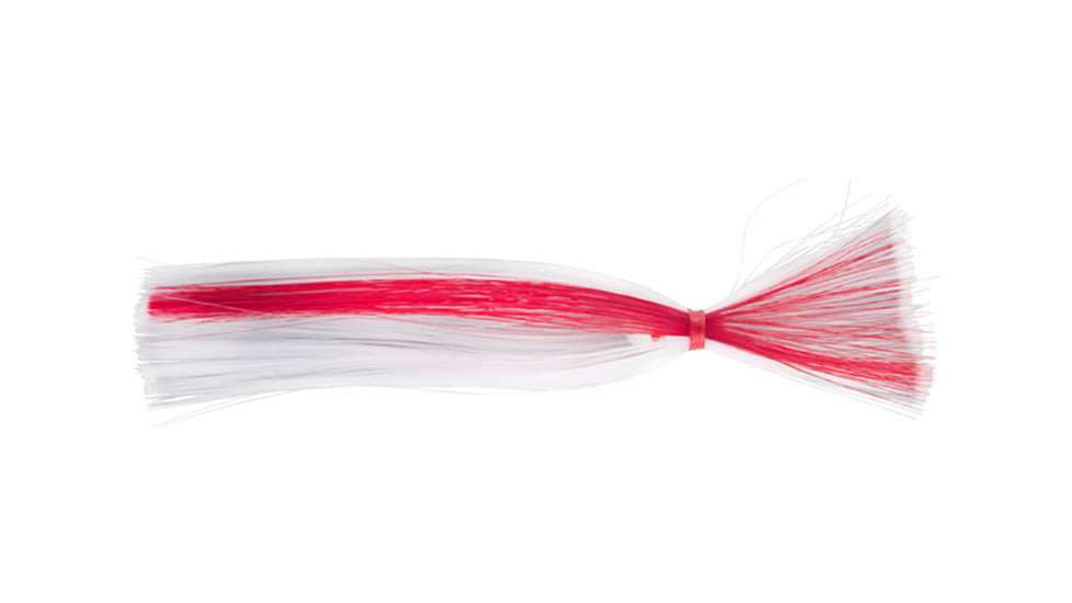 C&amp;H Lures Sea Witch Trolling Lure, 1/8 oz Head, White/Red Skirt, CH-NSW09-1/8