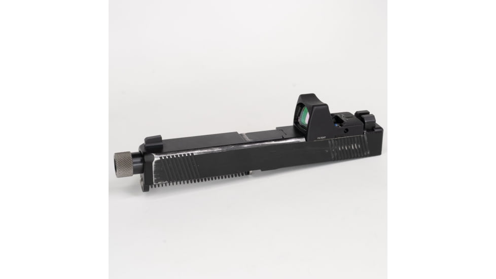 C&amp;H Precision Weapons Glock/Walther PDP RMR/Holosun Back Up Iron Sight, Optics Ready/Direct Milled Slides, BUIS-GL-RH-285TF-285BR