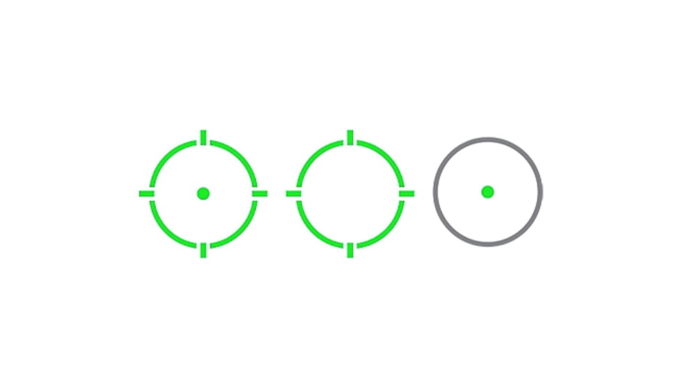 C&amp;H Precision Weapons Direct Mount Optic 1x 24mm Reflex Red Dot Sight, Green Multi Reticle, RD-WL-DMO-GR-MR