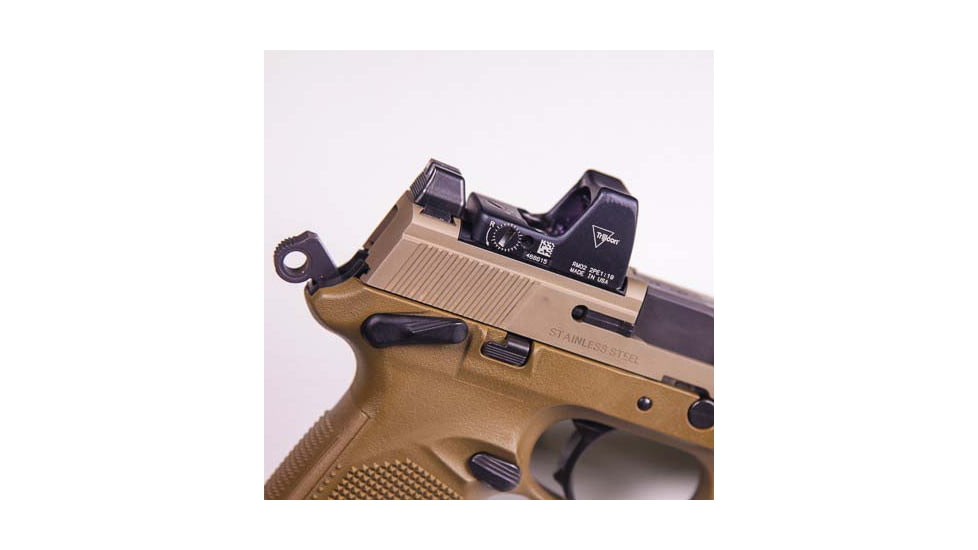 C&amp;H Precision Weapons FNX-45 Adapter Plate,Trijicon RMR, SRO &amp; Holosun 407C, 507C, 508C, 508T, Black, FNX45-RSH