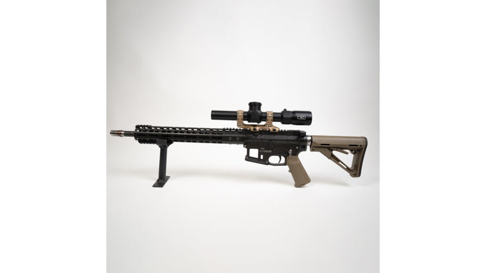 C&amp;H Precision Weapons LPVO 2-12x24mm 30mm Tube Rifle Scope, First Focal Plane, Glass-Etched Reticle, Black, RD-LPVO-RD